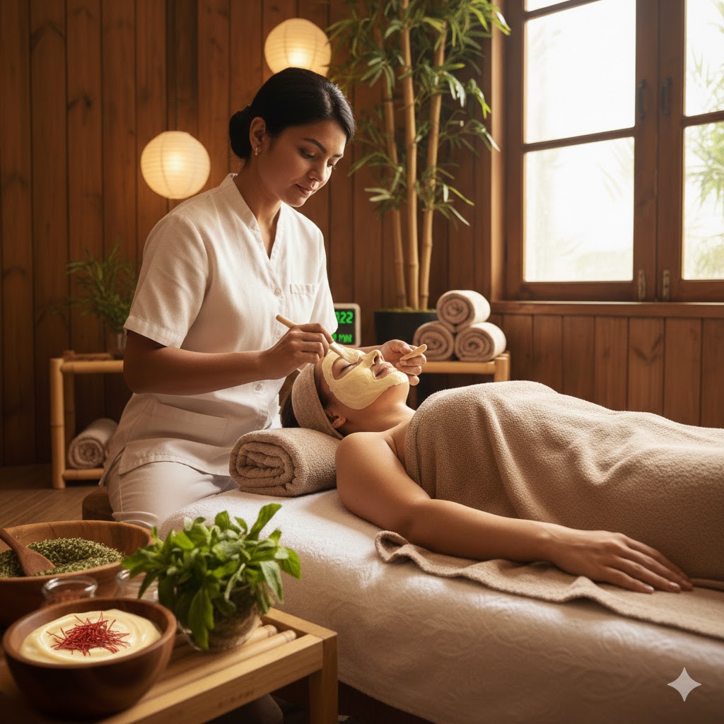 Ayurvedic Saffron Facial for Glowing Skin